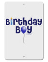 Birthday Boy - Candle and Balloon Aluminum 8 x 12&#x22; Sign by TooLoud-TooLoud-White-Davson Sales