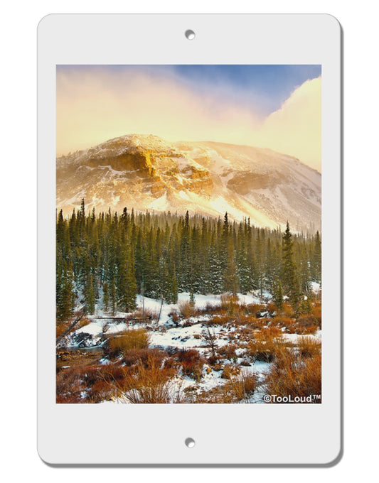 Nature Photography - Mountain Glow Aluminum 8 x 12&#x22; Sign by TooLoud-TooLoud-White-Davson Sales