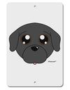 Cute Pug Dog - Black Aluminum 8 x 12&#x22; Sign by TooLoud-TooLoud-White-Davson Sales