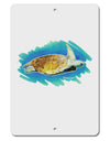 Turtle Watercolor Aluminum 8 x 12&#x22; Sign-TooLoud-White-Davson Sales