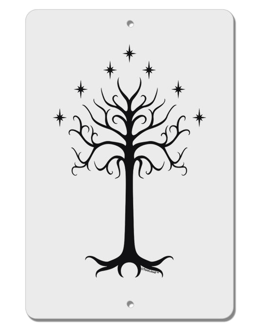 The Royal White Tree Aluminum 8 x 12&#x22; Sign by TooLoud-TooLoud-White-Davson Sales