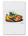 TooLoud Watercolor Fruit Bowl 3 Aluminum 8 x 12&#x22; Sign-TooLoud-White-Davson Sales