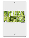 Buy Local - Jalapenos Text Aluminum 8 x 12&#x22; Sign-TooLoud-White-Davson Sales