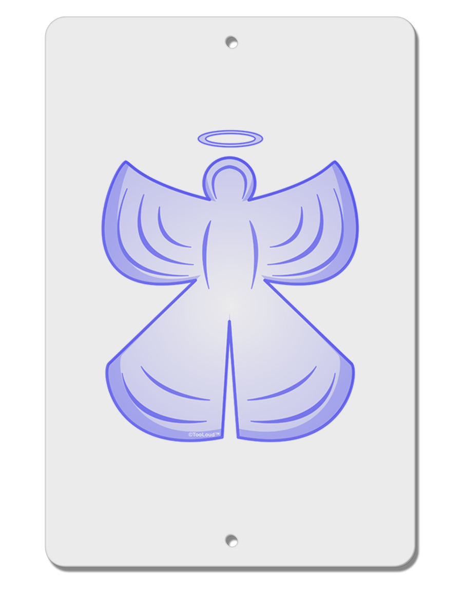 Snow Angel Design - Winter Aluminum 8 x 12&#x22; Sign-TooLoud-White-Davson Sales