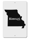 Missouri - United States Shape Aluminum 8 x 12&#x22; Sign-TooLoud-White-Davson Sales