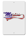 Merica Established 1776 - American Flag Style Aluminum 8 x 12&#x22; Sign by TooLoud-TooLoud-White-Davson Sales