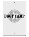 Boot Camp Distressed Text Aluminum 8 x 12&#x22; Sign by TooLoud-TooLoud-White-Davson Sales