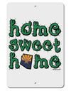 Home Sweet Home - Arizona - Cactus and State Flag Aluminum 8 x 12&#x22; Sign by TooLoud-TooLoud-White-Davson Sales