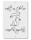 Salt in the Air Sand in My Hair - Mermaid Aluminum 8 x 12&#x22; Sign-TooLoud-White-Davson Sales