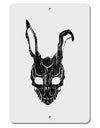 Scary Bunny Face Black Distressed Aluminum 8 x 12&#x22; Sign-TooLoud-White-Davson Sales