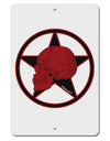 Blood Red Skull Aluminum 8 x 12&#x22; Sign by TooLoud-TooLoud-White-Davson Sales