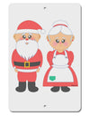 Cute Mr and Mrs Santa Claus Couple Christmas Aluminum 8 x 12&#x22; Sign-TooLoud-White-Davson Sales