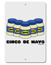 Cinco de Mayo - 5 Mayo Jars Aluminum 8 x 12&#x22; Sign by TooLoud-TooLoud-White-Davson Sales