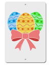 Easter Eggs With Bow Aluminum 8 x 12&#x22; Sign by TooLoud-TooLoud-White-Davson Sales