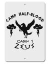 Camp Half Blood Cabin 1 Zeus Aluminum 8 x 12&#x22; Sign by TooLoud-TooLoud-White-Davson Sales