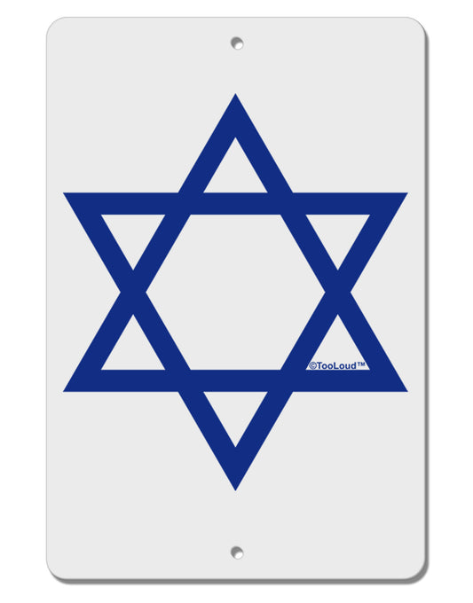 Jewish Star of David Aluminum 8 x 12&#x22; Sign by TooLoud-TooLoud-White-Davson Sales
