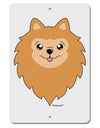 Cute Pomeranian Dog Aluminum 8 x 12&#x22; Sign by TooLoud-TooLoud-White-Davson Sales