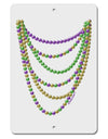 Mardi Gras Beads Necklaces Aluminum 8 x 12&#x22; Sign-TooLoud-White-Davson Sales