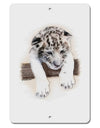 Leopard Cub Aluminum 8 x 12&#x22; Sign-TooLoud-White-Davson Sales