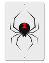 Black Widow Spider Design Aluminum 8 x 12&#x22; Sign-TooLoud-White-Davson Sales