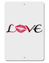 Love Kiss Aluminum 8 x 12&#x22; Sign-TooLoud-White-Davson Sales