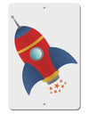 Space Rocket Ship and Stars Aluminum 8 x 12&#x22; Sign by TooLoud-TooLoud-White-Davson Sales