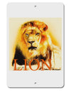 Lion Watercolor 4 Text Aluminum 8 x 12&#x22; Sign-TooLoud-White-Davson Sales