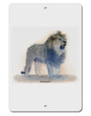 Lion Watercolor B Aluminum 8 x 12&#x22; Sign-TooLoud-White-Davson Sales