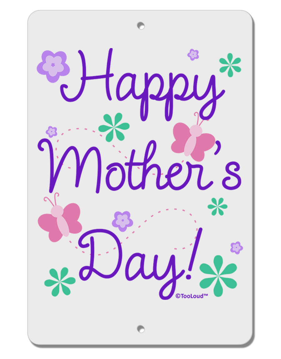 Happy Mother's Day Design Aluminum 8 x 12&#x22; Sign by TooLoud-TooLoud-White-Davson Sales