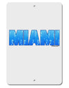 Miami Ocean Bubbles Aluminum 8 x 12&#x22; Sign by TooLoud-TooLoud-White-Davson Sales