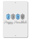 Happy Hanukkah Blue Dreidels Aluminum 8 x 12&#x22; Sign-TooLoud-White-Davson Sales