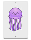 Cute Jellyfish Aluminum 8 x 12&#x22; Sign by TooLoud-TooLoud-White-Davson Sales