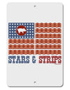 American Bacon Flag - Stars and Strips Aluminum 8 x 12&#x22; Sign-TooLoud-White-Davson Sales