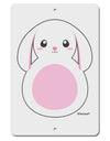 Cute Bunny with Floppy Ears - Pink Aluminum 8 x 12&#x22; Sign by TooLoud-TooLoud-White-Davson Sales