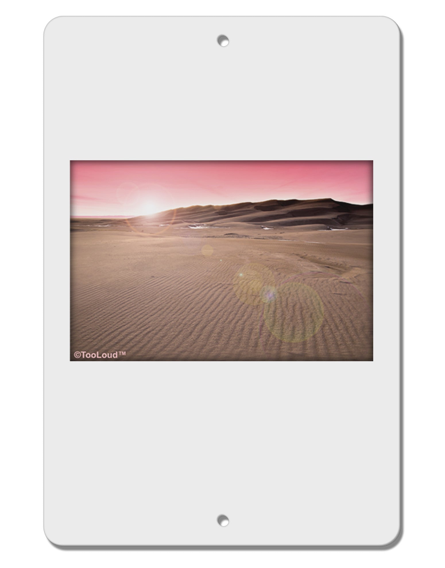 Victor Mines Pink Sunrise Aluminum 8 x 12&#x22; Sign-TooLoud-White-Davson Sales