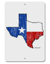 State of Texas Flag Design - Distressed Aluminum 8 x 12&#x22; Sign by TooLoud-TooLoud-White-Davson Sales