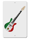 Mexican Flag Guitar Design Aluminum 8 x 12&#x22; Sign by TooLoud-TooLoud-White-Davson Sales