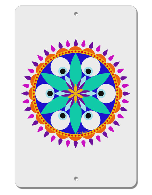 Evil Eye Protection Mandala Aluminum 8 x 12&#x22; Sign by TooLoud-TooLoud-White-Davson Sales