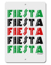 Cinco Fiestas Aluminum 8 x 12&#x22; Sign by TooLoud-TooLoud-White-Davson Sales