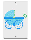 Baby Boy Carriage Aluminum 8 x 12&#x22; Sign-TooLoud-White-Davson Sales