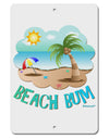 Fun Summer Beach Scene - Beach Bum Aluminum 8 x 12&#x22; Sign by TooLoud-TooLoud-White-Davson Sales