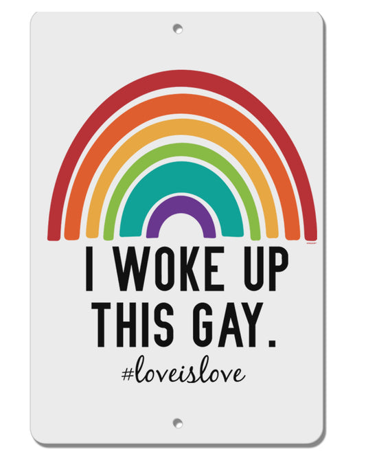 TooLoud I Woke Up This Gay Aluminum 8 x 12 Inch Sign-Aluminum Sign-TooLoud-Davson Sales