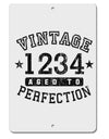 Personalized Vintage Birth Year Distressed Aluminum 8 x 12&#x22; Sign by TooLoud-TooLoud-White-Davson Sales