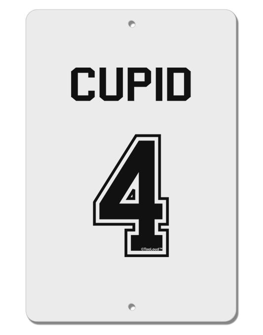 Reindeer Jersey - Cupid 4 Aluminum 8 x 12&#x22; Sign-TooLoud-White-Davson Sales