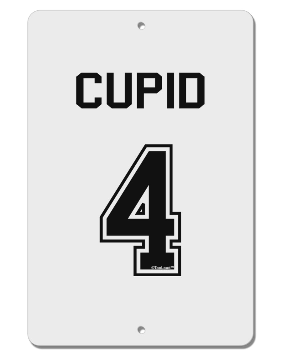 Reindeer Jersey - Cupid 4 Aluminum 8 x 12&#x22; Sign-TooLoud-White-Davson Sales