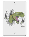 Green Dinosaur Breaking Free Aluminum 8 x 12&#x22; Sign by TooLoud-TooLoud-White-Davson Sales