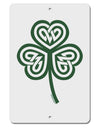 Celtic Knot Irish Shamrock Aluminum 8 x 12&#x22; Sign-TooLoud-White-Davson Sales