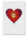 Water Droplet Heart Red Aluminum 8 x 12&#x22; Sign by TooLoud-TooLoud-White-Davson Sales