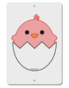 Cute Hatching Chick - Pink Aluminum 8 x 12&#x22; Sign by TooLoud-TooLoud-White-Davson Sales