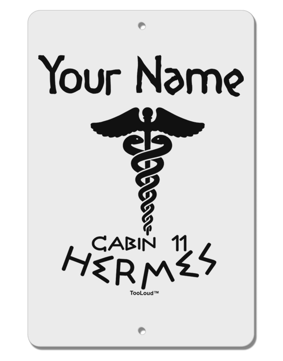 Personalized Cabin 11 Hermes Aluminum 8 x 12&#x22; Sign by TooLoud-TooLoud-White-Davson Sales